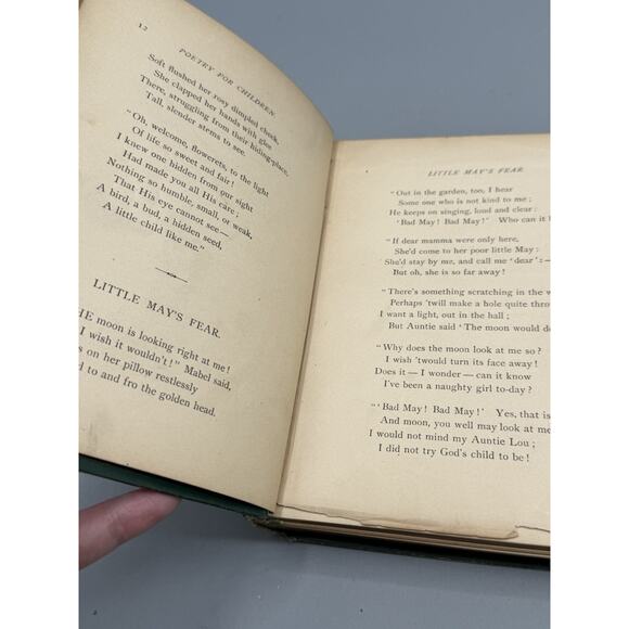 Antique 1880 Poetry for Children E.P. Dutton Illustrated Victorian Book - Picture 5 of 6